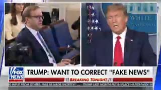 ABC's Jon Karl Questions Trump About ‘Campaign Ad’ Played at Briefing