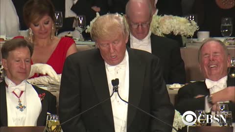 Trump roasts Clinton at Al Smith charity dinner (CLASSIC)