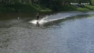 Collab copyright protection - guy wakeboards ends up faceplanting