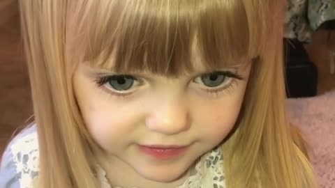 Adorable little girl is "really excited" for school