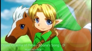 Zelda: Ocarina of Time - Epona's Song - D Harmonica