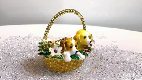 Beautiful Beagle Love Small Jewellery Box