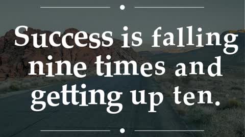Success is Falling