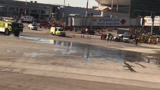 Ben Gurion Airport honors the final flight of an El Al Pilot