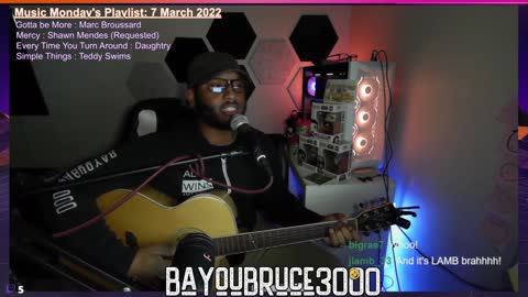 Simple Things : Teddy Swims (BayouBruce3000 Acoustic Cover)