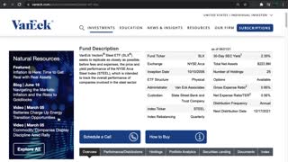 SLX ETF Introduction (Steel)