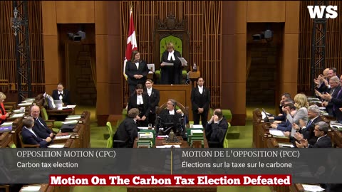 Motion On The Carbon Tax Election Defeated...