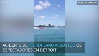 Hidroplano decola e se acidenta em Detroit