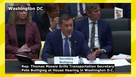 Rep. Thomas Massie Grills Sec. Pete Buttigieg at House Hearing in Washington D.C.