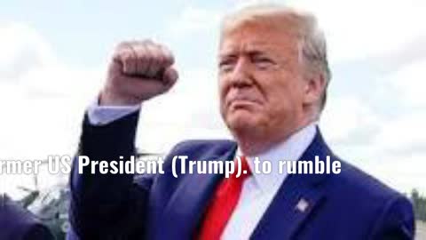 President Trump, look who came here Good news, Donald Trump has joined our Rumble app