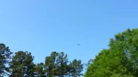 Helicopter flyby