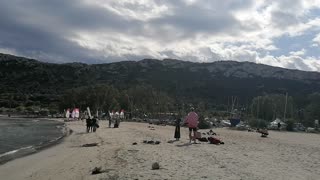 Beautiful beach in Cagliari, Sardegna