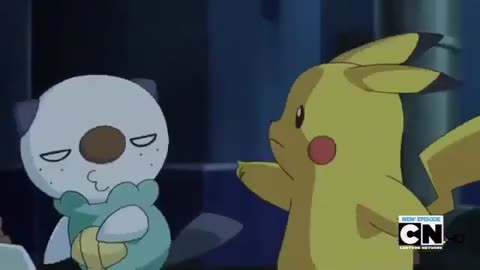 Best Wishes Pikachu slaps Oshawott