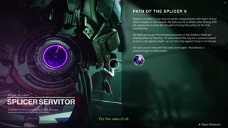 Destiny 2 - Season #14 - "Path of the Splicer II" - 08/2021