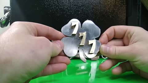 Lucky 777 Shamrock Belt buckle bottle opener - RT ARTISAN WORKS