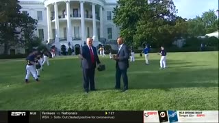 President Trump loves baseball and he made the Whitehouse wholesome and fun...