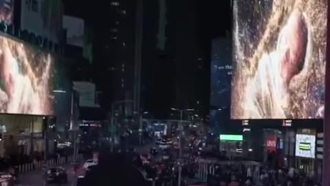 This year, for the first time, all 27 billboards of Times Square went dark in NYC, and then...