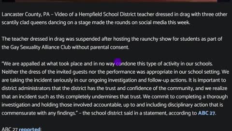 Teacher Suspended For Hosting A Drag Show