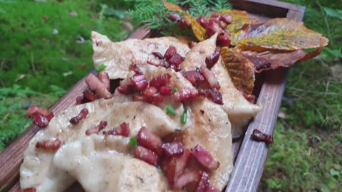 Polish dumplings to die for 🌲🌲 cooking