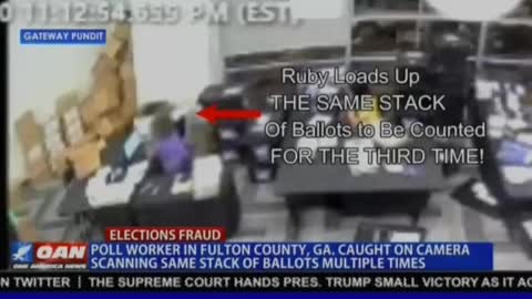 Ruby Freeman Scans Ballots From Under Table Multiple Times 2020 Election - GA