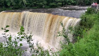 Upper Tahquamenon Falls in upper Michigan