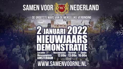2 Januari Museumplein Amsterdam - Samen voor Nederland - De grootste demonstratie tot nu toe
