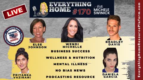 170 LIVE: Business Success, Wellness & Nutrition, Mental Illness, No Bias News, Podcasting Resource