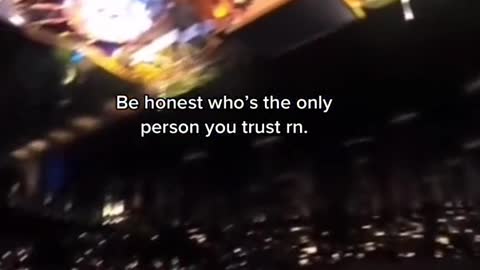 Be honest with the only person you trust.