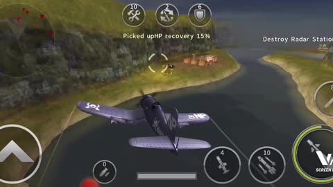 Gunshipbattle Game air plane destroy enemies bunkers