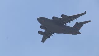 C-17 Globemaster doing a fly by at Marine Corps Air Station Miramar