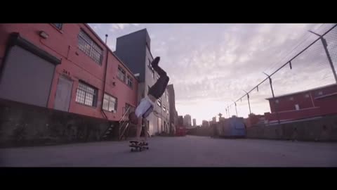 Insane Freestyle Skateboard Trick!