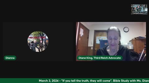 "If you tell the truth, they will come", Bible Study with Ms. Diane King