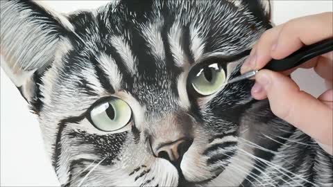 Oil Painting for BEGINNERS | How to Paint a Realistic Cat Tutorial