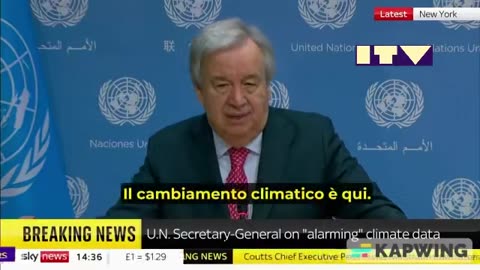 NWO, CLIMA: Tirannia ONU, Truffa Cambiamento Climatico luglio 2023, Climafollia