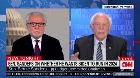 Bernie Sanders repeatedly refuses to say if he wants to see Joe Biden run for re-election in 2024