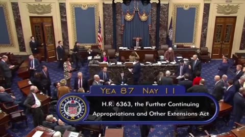 Senate passes a stop-gap spending bill without additional aid