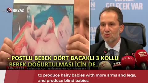 الرئيس العام لحزب الرفاه التركي، فاتح اربكان، معارض للقاحات،