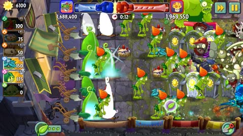 Zoybean Pod Arena boosted gameplay pvz2 Plant vs zombies