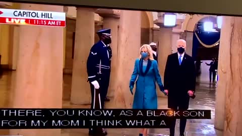 Jill Biden denied handshake by marine