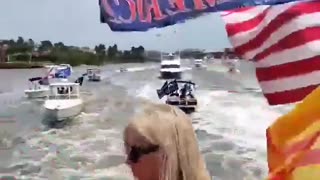 "MAGA Ain't Dead, Baby!" Trumpsters Host Massive MAGA Boat Parade in Florida