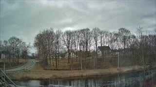 Clouds rolling in Timelapse. Last day of March in Maine