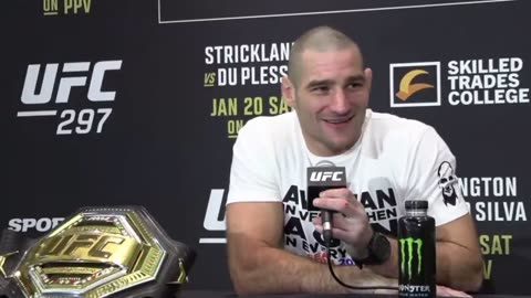 UFC champion Sean Strickland just bodied a Canadian journalist from the top rope