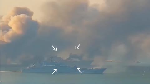 New video of the explosion of the landing ship of the Russian Navy in Berdyansk