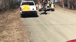 Bear Tries to Stow Away in Truck