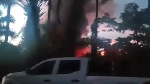Video: Fuerte explosión e incendio se reportan a esta hora en Barrancabermeja