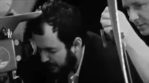 Stanley Kubrick a zábery z filmovania v štúdiu