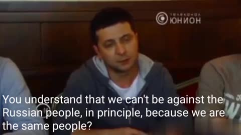 🇺🇦🇷🇺 Zelenskiy before he sold out - "Ukrainians and Russians are the same people"