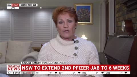 Pauline Hanson Attacks Australian Covid Lockdowns.