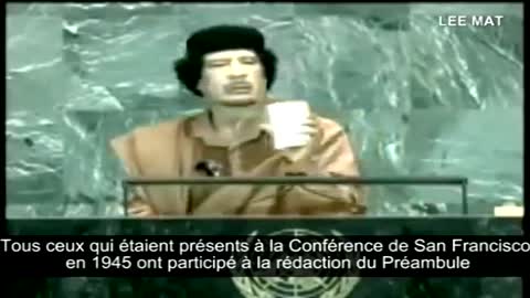 kadhafi , l'homme qui voulait une démocratie mondiale .