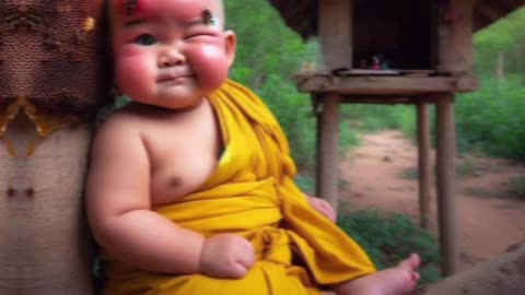 Little Monk So Cute 🌿🌵🥰so cute 🥰💕 monk video💖||cute baby monk #monk#cute #foryou #littlemonk #shivi